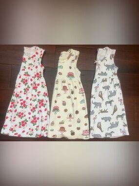 Toddlers' Girl Bundle 3 dresses - strawberry picking, birthday party & zoo fun